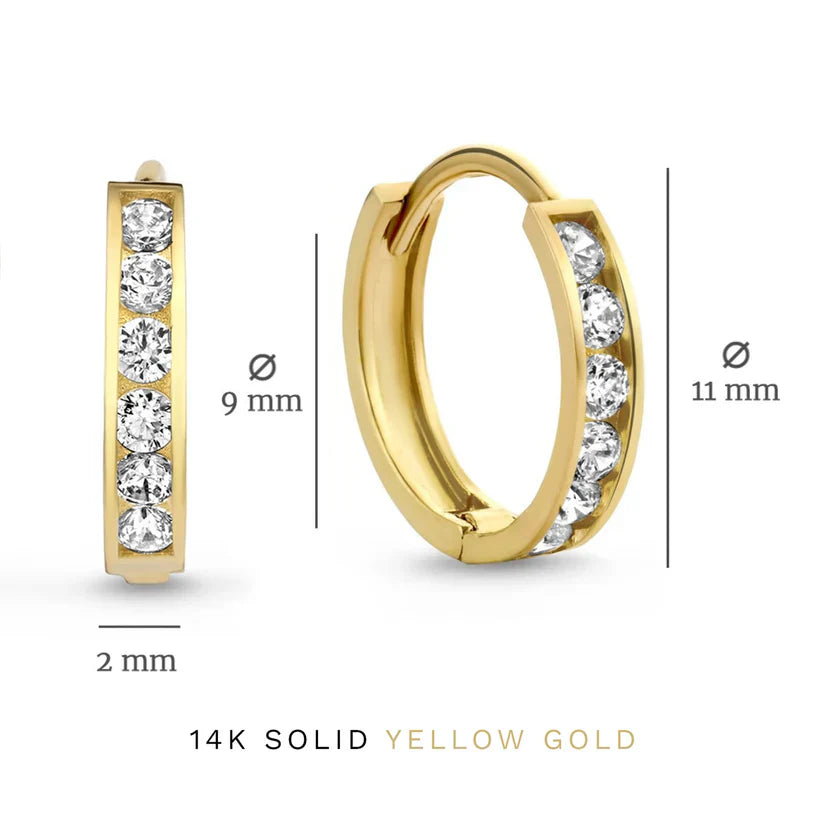 Náušnice Dara Brillane Stone | Zlato